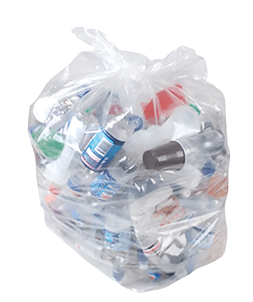 Clear Refuse Sacks 16"x 25" x 39", QTY 200 Sackman